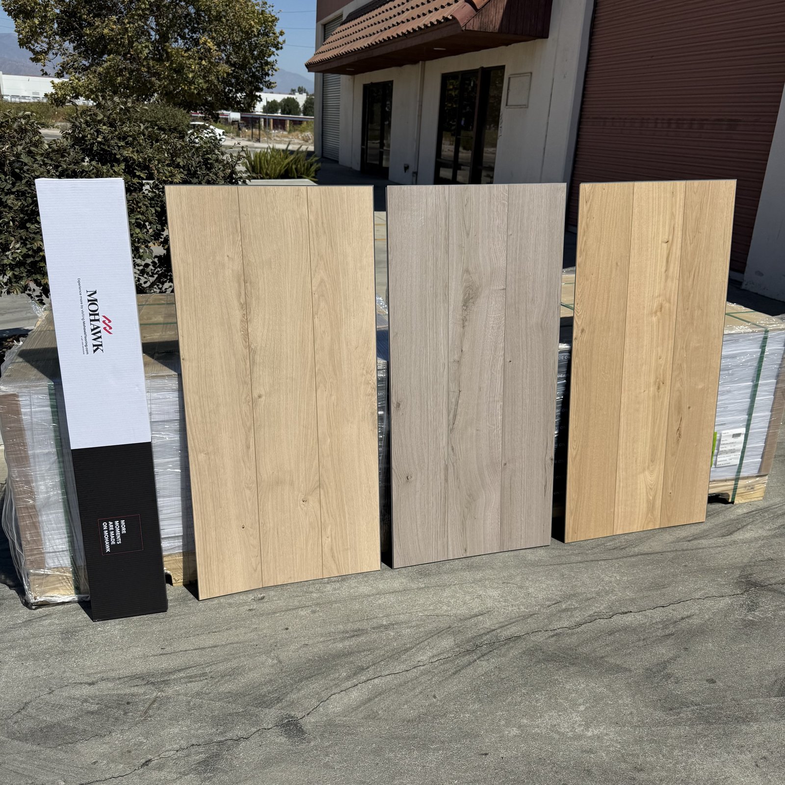 Mohawk vinyl plank color samples
